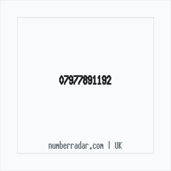 Reverse number check for +44 7977 891192 — who called me?