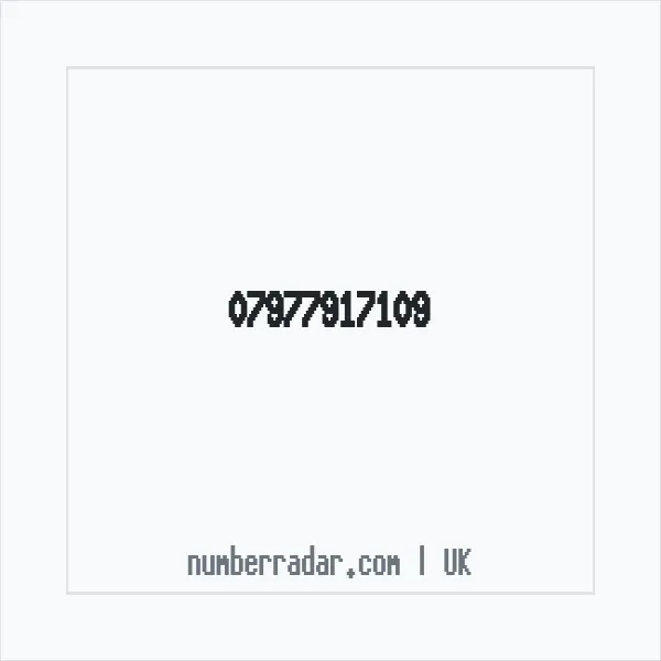Reverse number check for +44 7977 917109 — who called me?