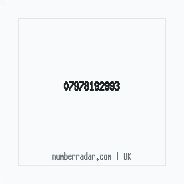 Reverse number check for +44 7978 192993 — who called me?
