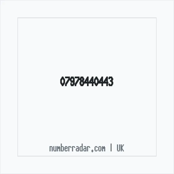 Reverse number check for +44 7978 440443 — who called me?