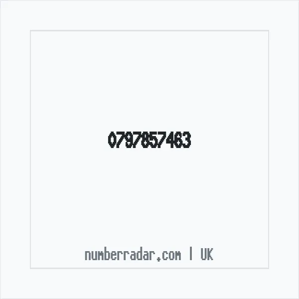 Reverse number check for +44 797857463 — who called me?