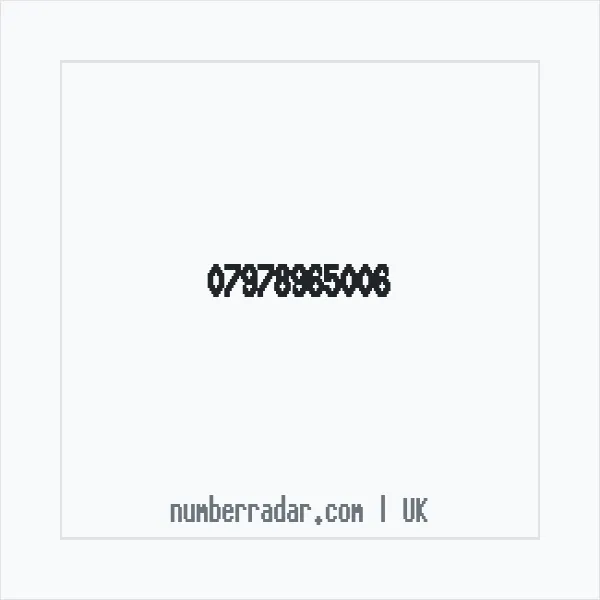 Reverse number check for +44 7978 965006 — who called me?