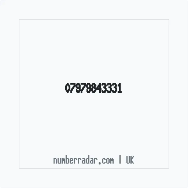 Reverse number check for +44 7979 843331 — who called me?
