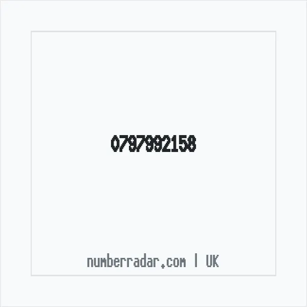 Reverse number check for +44 797992158 — who called me?