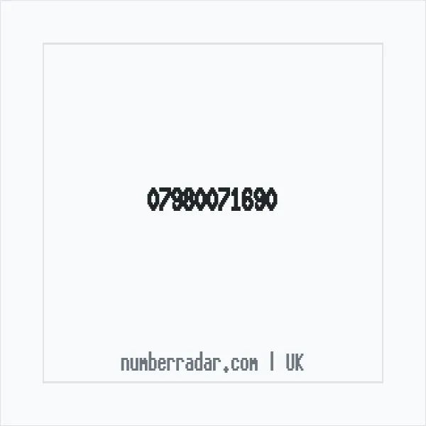 Reverse number check for +44 7980 071690 — who called me?