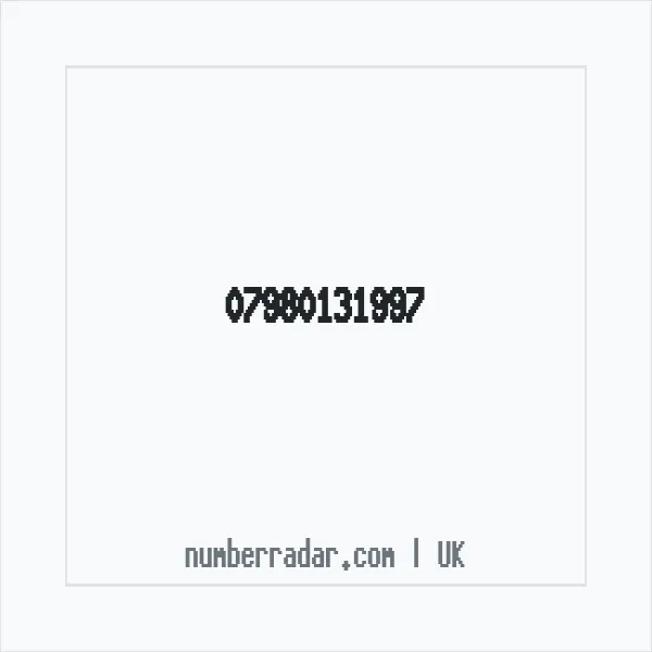 Reverse number check for +44 7980 131997 — who called me?