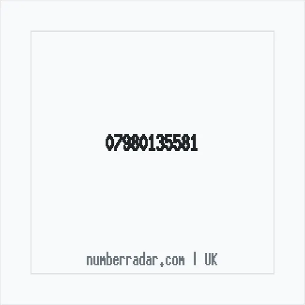 Reverse number check for +44 7980 135581 — who called me?
