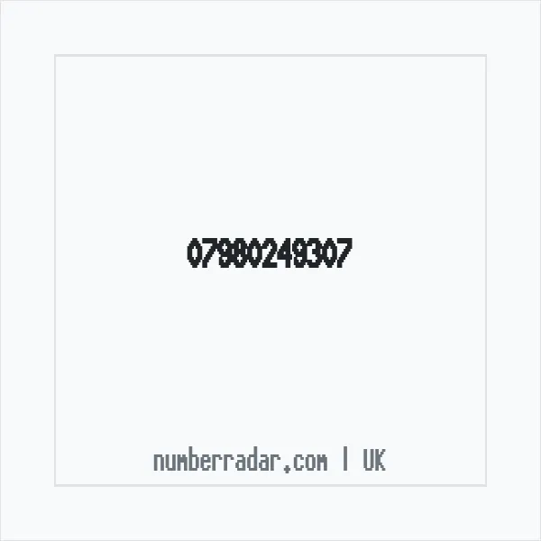 Reverse number check for +44 7980 249307 — who called me?