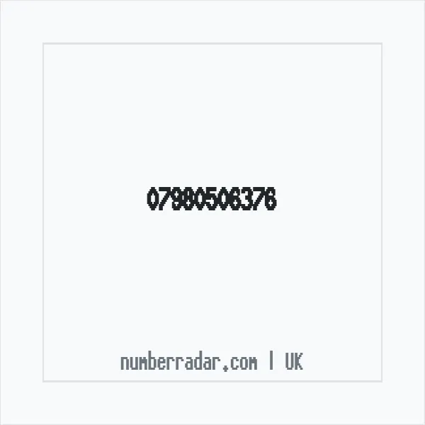 Reverse number check for +44 7980 506376 — who called me?