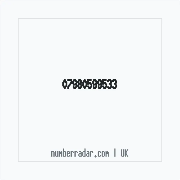 Reverse number check for +44 7980 599533 — who called me?