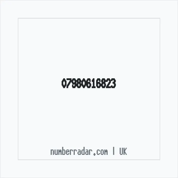 Reverse number check for +44 7980 616823 — who called me?