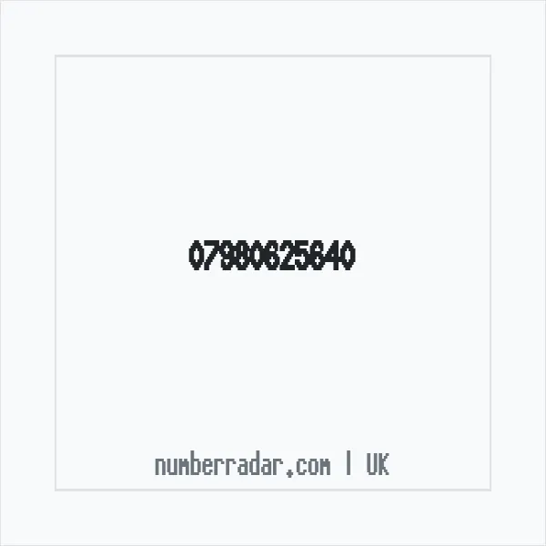 Reverse number check for +44 7980 625640 — who called me?
