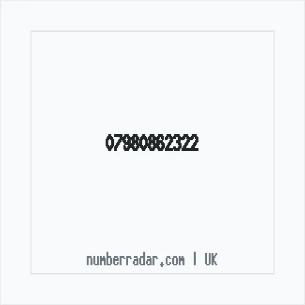 Reverse number check for +44 7980 862322 — who called me?