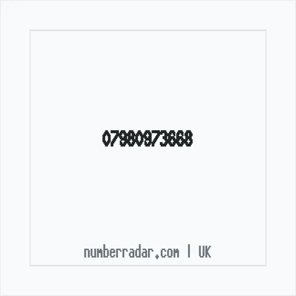 Reverse number check for +44 7980 973668 — who called me?