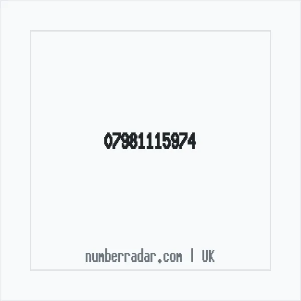 Reverse number check for +44 7981 115974 — who called me?