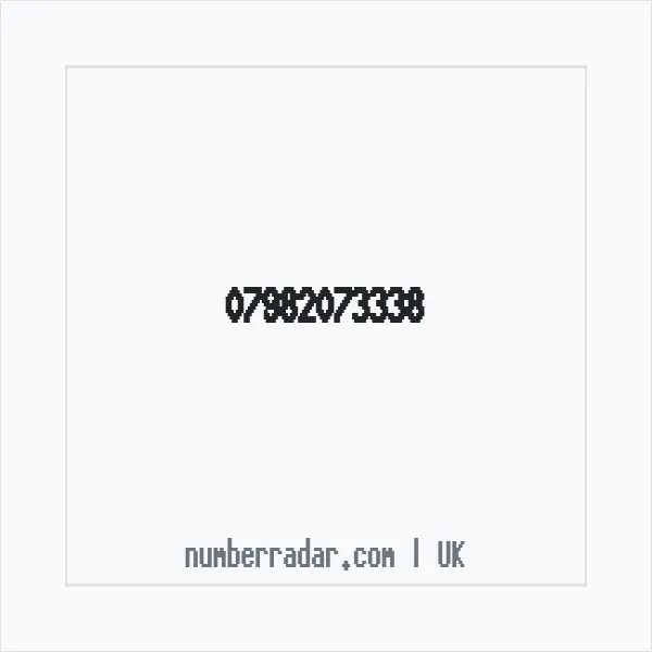 Reverse number check for +44 7982 073338 — who called me?
