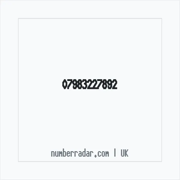 Reverse number check for +44 7983 227892 — who called me?