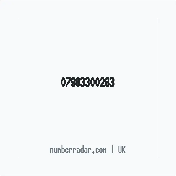 Reverse number check for +44 7983 300263 — who called me?