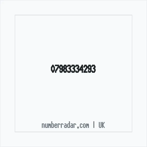 Reverse number check for +44 7983 334293 — who called me?