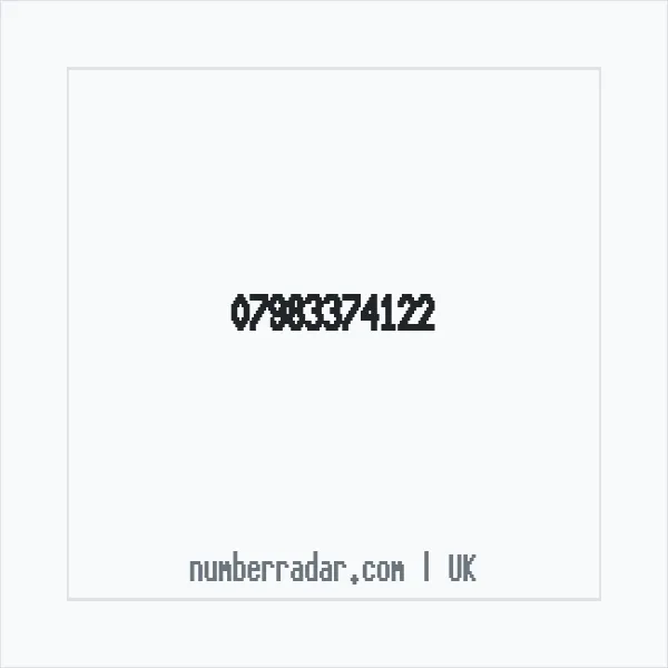 Reverse number check for +44 7983 374122 — who called me?