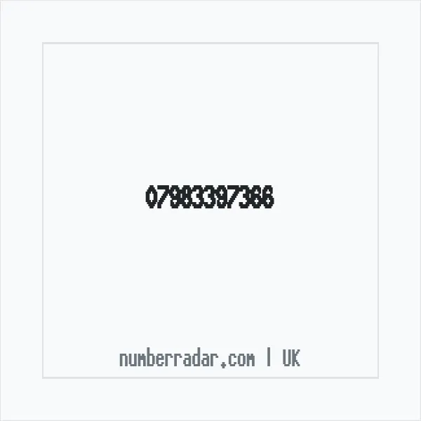 Reverse number check for +44 7983 397366 — who called me?