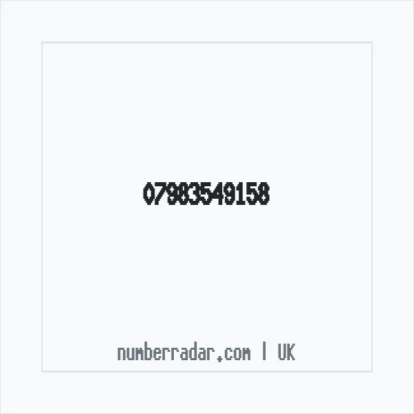 Reverse number check for +44 7983 549158 — who called me?