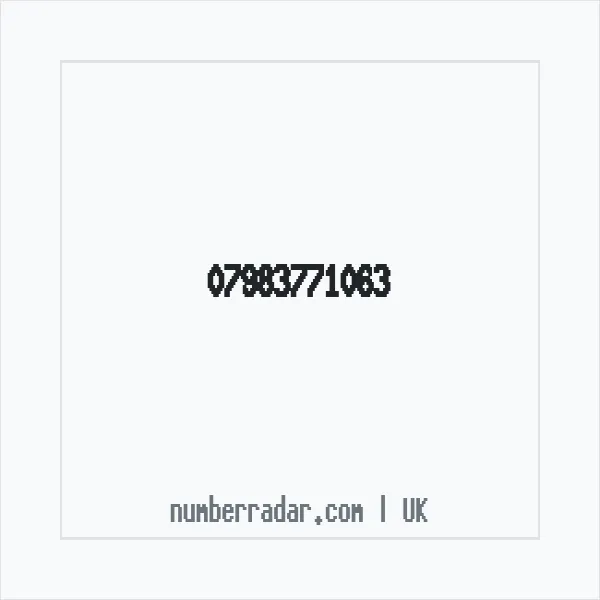 Reverse number check for +44 7983 771063 — who called me?