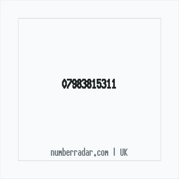 Reverse number check for +44 7983 815311 — who called me?