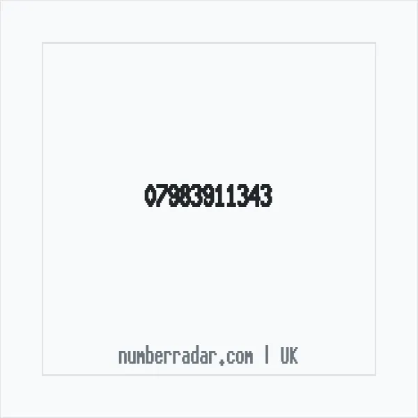 Reverse number check for +44 7983 911343 — who called me?