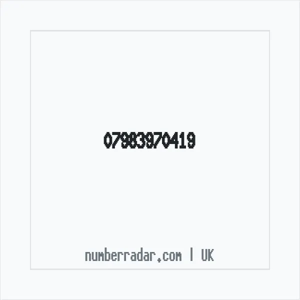 Reverse number check for +44 7983 970419 — who called me?
