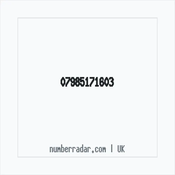 Reverse number check for +44 7985 171603 — who called me?