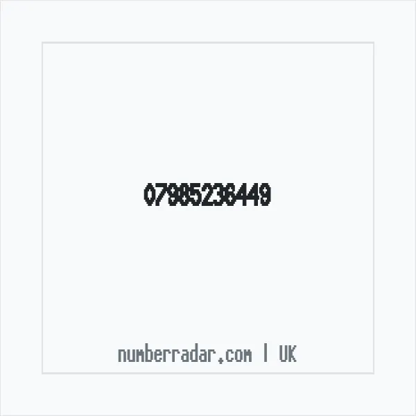Reverse number check for +44 7985 236449 — who called me?