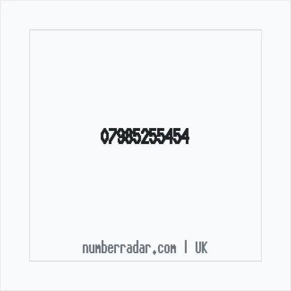 Reverse number check for +44 7985 255454 — who called me?