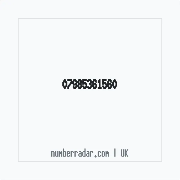 Reverse number check for +44 7985 361560 — who called me?