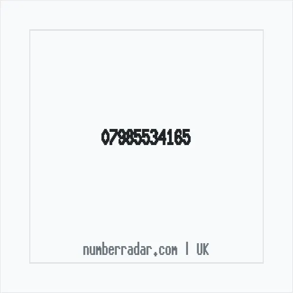 Reverse number check for +44 7985 534165 — who called me?
