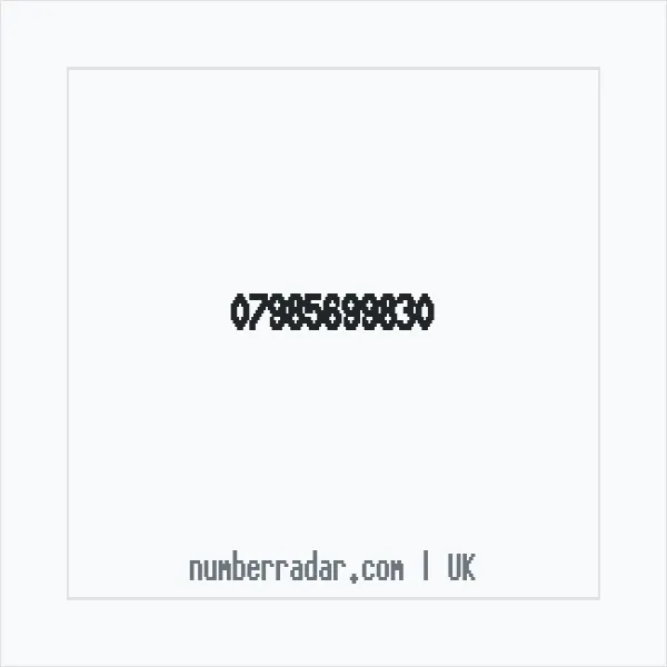 Reverse number check for +44 7985 699830 — who called me?