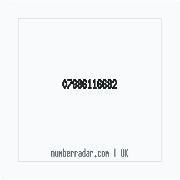 Reverse number check for +44 7986 116682 — who called me?