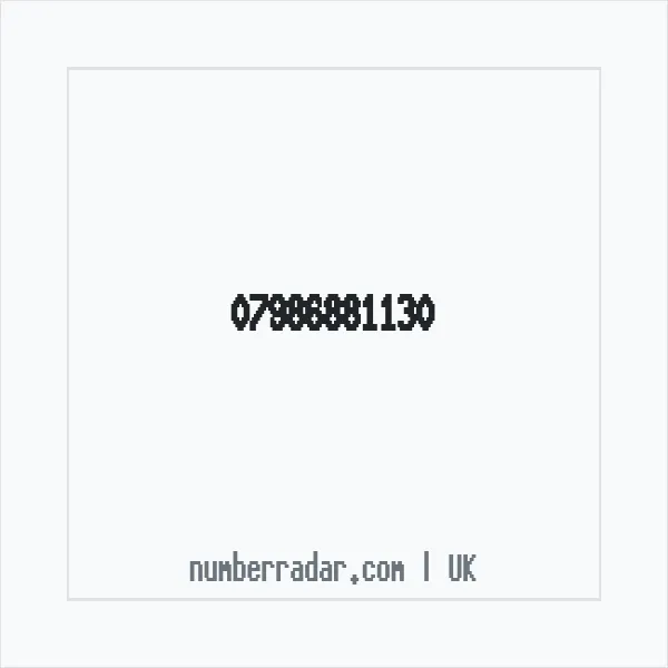 Reverse number check for +44 7986 881130 — who called me?