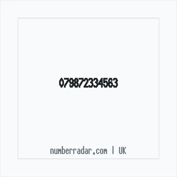 Reverse number check for +44 (7987) 233-456 — who called me?