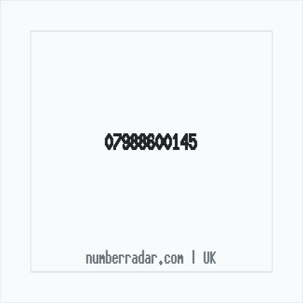 Reverse number check for +44 7988 600145 — who called me?