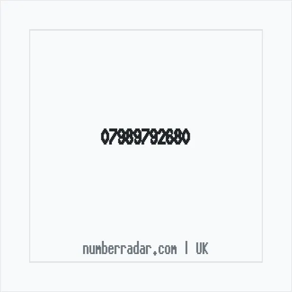 Reverse number check for +44 7989 792680 — who called me?