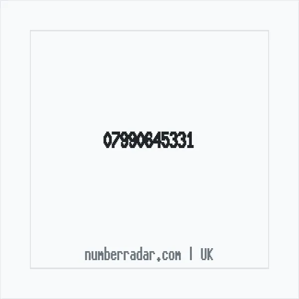 Reverse number check for +44 7990 645331 — who called me?