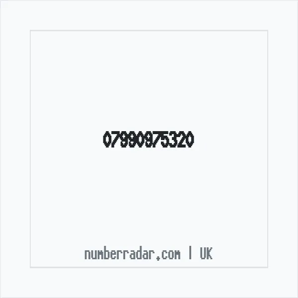 Reverse number check for +44 7990 975320 — who called me?