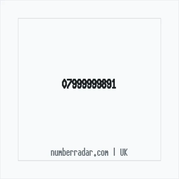 Reverse number check for +44 7999 999891 — who called me?