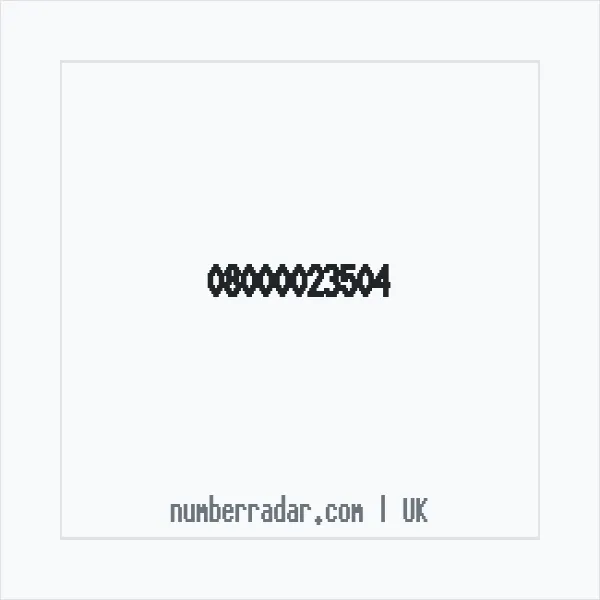 Reverse number check for +44 800 002 3504 — who called me?