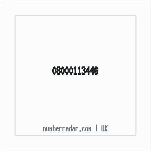 Reverse number check for +44 800 011 3446 — who called me?