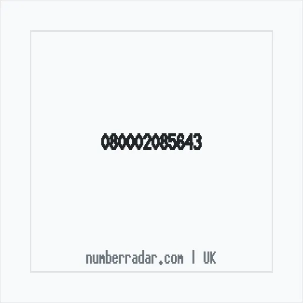 Reverse number check for +44 (8000) 208-564 — who called me?