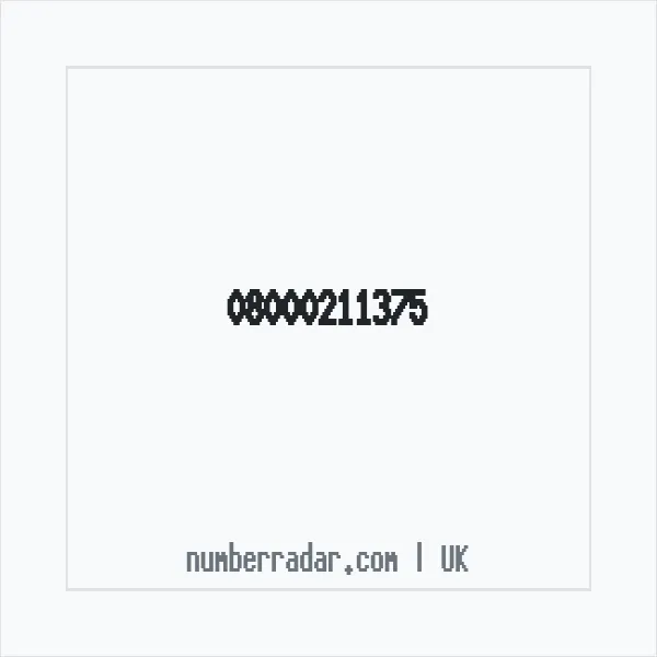 Reverse number check for +44 800 021 1375 — who called me?