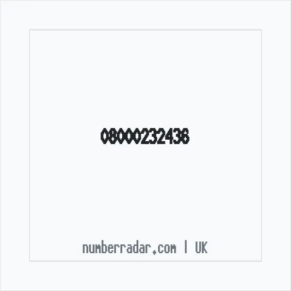 Reverse number check for +44 800 023 2436 — who called me?