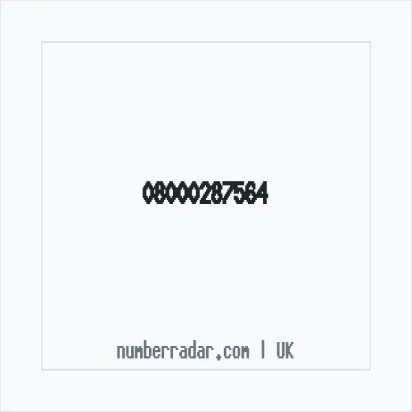 Reverse number check for +44 800 028 7564 — who called me?